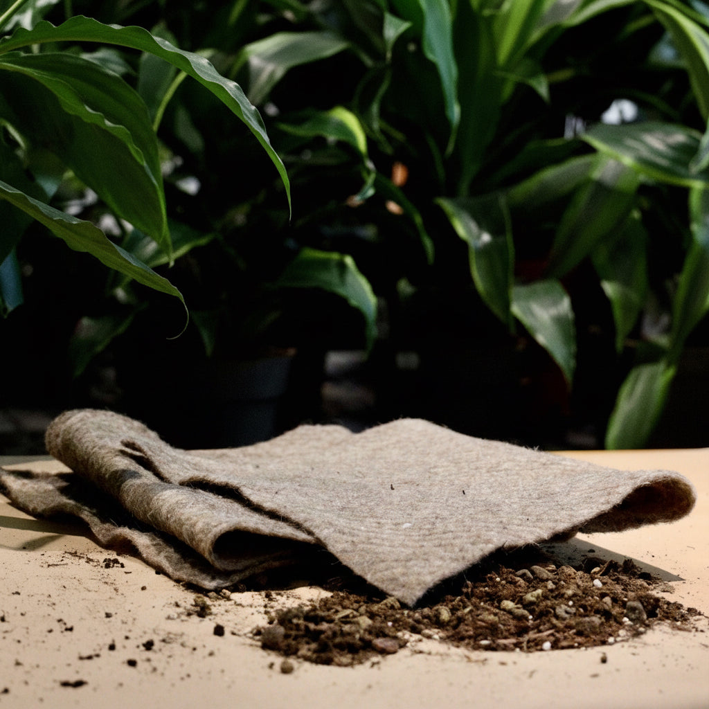 Lambavillast kate konteinerile